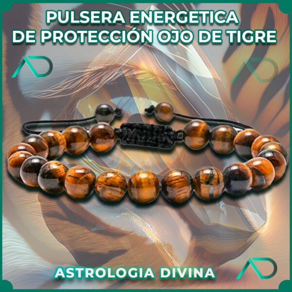 Pulsera de protección ojo de tigre ajustable