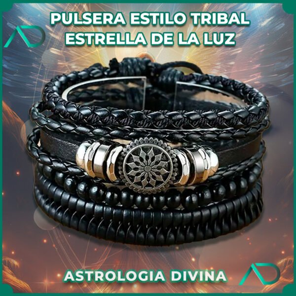 Pulsera de Estilo Tribal Estrella de Luz